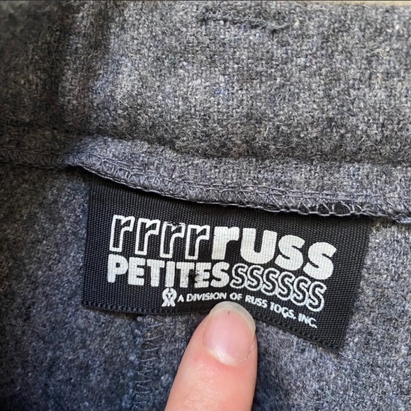 Vintage Wool Gray Trousers by Russ Petites - Picture 4 of 4